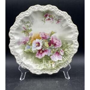 Vintage Limoges France A. Lanternier Lunch Plate, 8.75″ x 1″